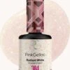 Pink Gellac - Radiant White - Gellak - Vegan - Wit - Glitter Finish - 15 Ml 1 Pink Gellac - Radiant White - Gellak - Vegan - Wit - Glitter Finish - 15 Ml -Modecosmetica Winkel 1010x1200
