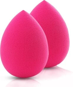 LYVION Make-up Blender Roze - Powder Puff Sponsje - Blending Foundation Pink - Set Van 2