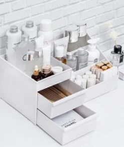 Make-up Organizer - Cosmetica Opbergdoos - Sieraden Bakje - Dames - Wit - Opmaken