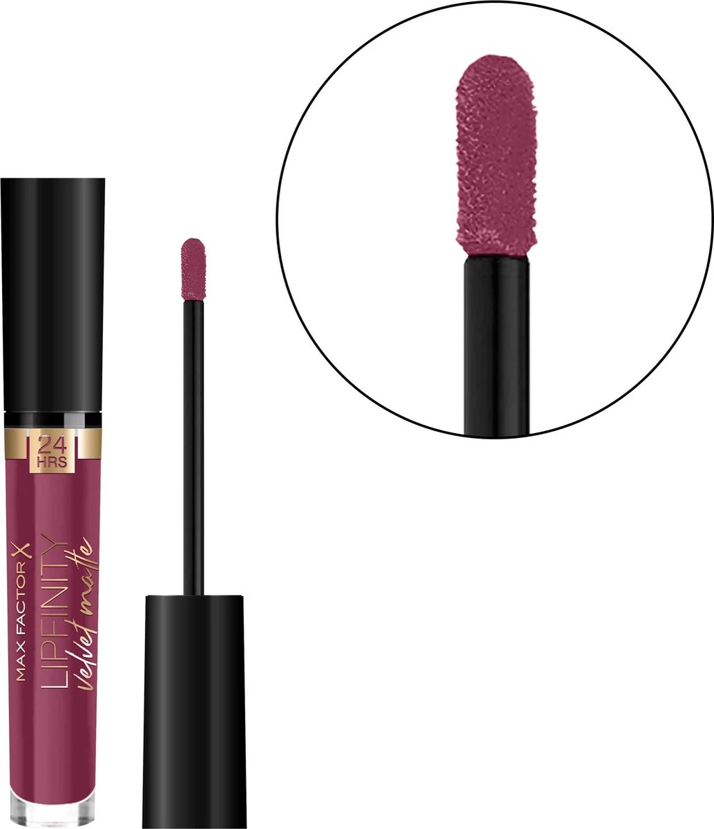 Max Factor Lipfinity Velvet Matte Lippenstift - 050 Satin Berry Rood 5 Max Factor Lipfinity Velvet Matte Lippenstift - 050 Satin Berry Rood - Image 3