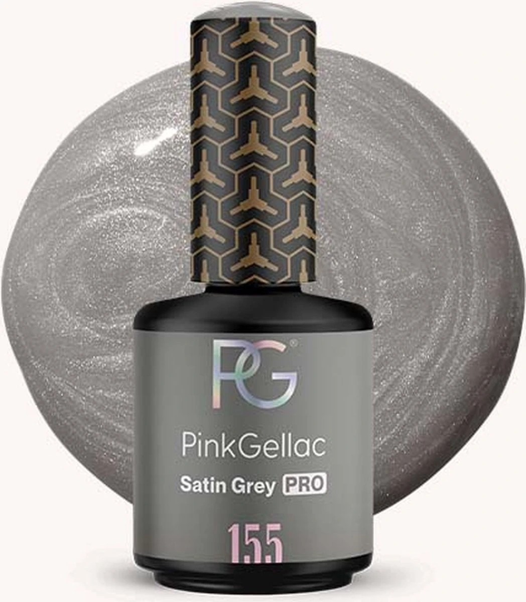 Pink Gellac - Satin Grey - Gellak - Vegan - Grijs - Glanzend - 15ml 11 Pink Gellac - Satin Grey - Gellak - Vegan - Grijs - Glanzend - 15ml - Image 9