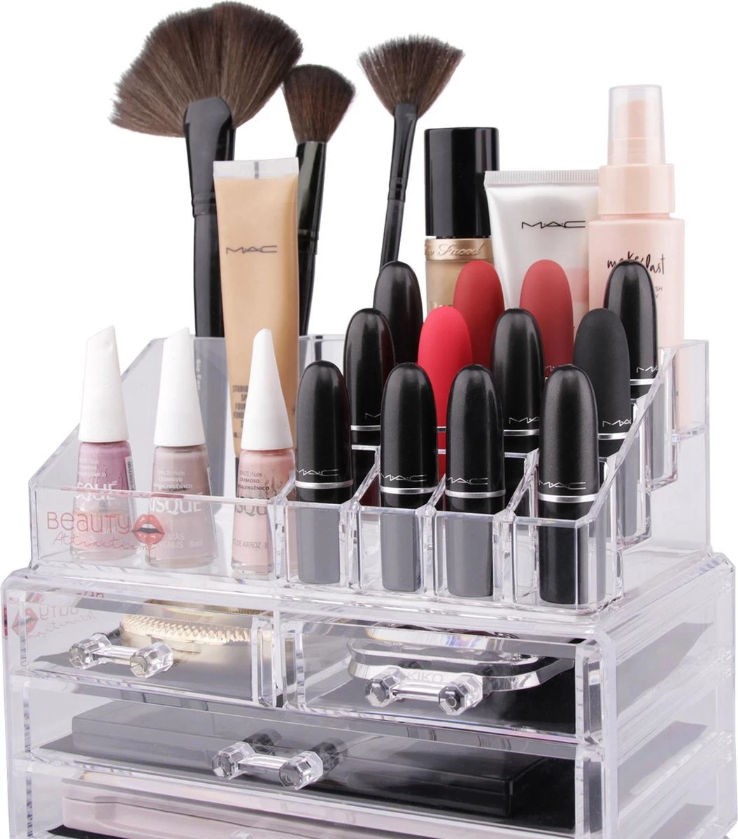 Beauty Attraction Make Up Organizer – Opbergdoos – Nagellak – Organizer 22 X 2,12 X 5,8 CM – 24 X 15 X 11 CM – Transparant 11 Beauty Attraction Make Up Organizer – Opbergdoos – Nagellak – Organizer 22 X 2,12 X 5,8 CM – 24 X 15 X 11 CM – Transparant - Image 9