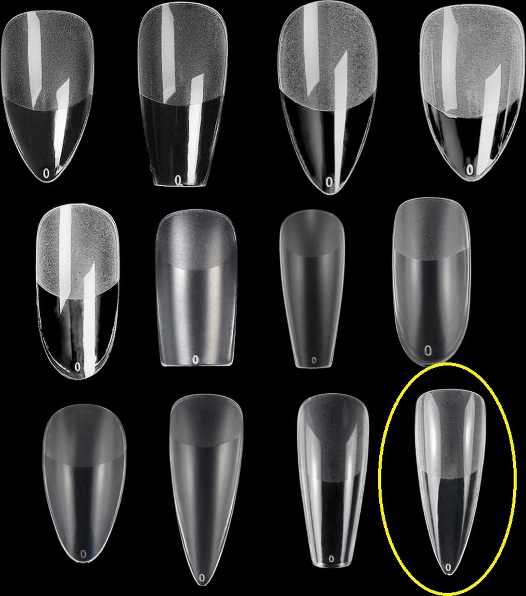 Royala 182 - Waterdrop Half Frosted - Full Cover - Nageltips - Nepnagels - Plaknagels - In Assortimentsbox - 120 Stuks 12 Maten - Voor Gellak Acrylnagellak En PolyGel Nagels - Royala Frosted Tips Line 5 Royala 182 - Waterdrop Half Frosted - Full Cover - Nageltips - Nepnagels - Plaknagels - In Assortimentsbox - 120 Stuks 12 Maten - Voor Gellak Acrylnagellak En PolyGel Nagels - Royala Frosted Tips Line - Image 3