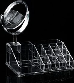 Oxid7® Organizer Voor Cosmetica Acryl - 25,5x22,5x15 Cm - 16 Vakken En Spiegel Met 3x Vergroting -Modecosmetica Winkel 1073x1200 4
