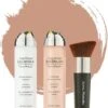 Magic Minerals AirBrush Foundation 3-delige Set By Jerome Alexander – Warm/Beige – Foundation En LiquidSilk Airbrush Primer Kit – Met Gratis Kabuki Kwast - Make-up Met Een Natuurlijke Dekking