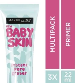 Maybelline Babyskin Pore Eraser Primer - Transparant - 3 Stuks - Voordeelverpakking -Modecosmetica Winkel 1078x1200 2