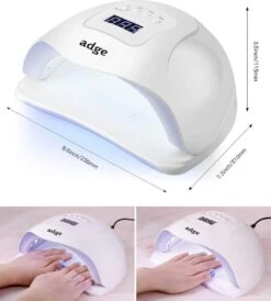 Adge - 54W LED Nageldroger Voor Gelnagels - Geschikt Voor ALLE Nagel Gellak - 36 LEDs - Met Timer -Modecosmetica Winkel 1080x1200