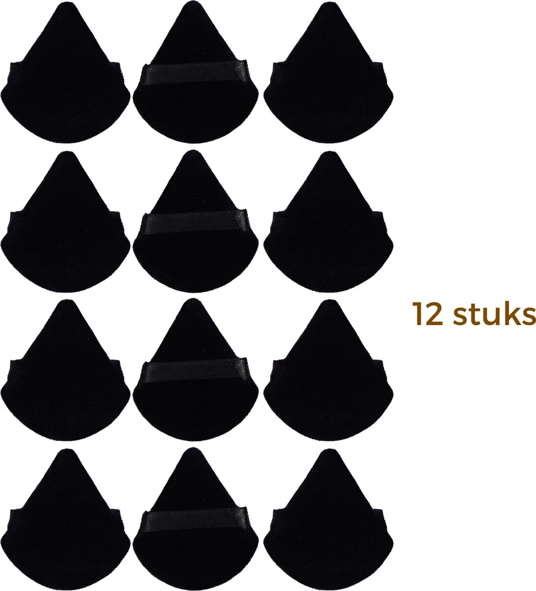 Merkloos Powder Puff Driehoek - Beauty Blender - Powder Puff - Poederdons - 12 Stuks - Zwart 8 Merkloos Powder Puff Driehoek - Beauty Blender - Powder Puff - Poederdons - 12 Stuks - Zwart - Image 6