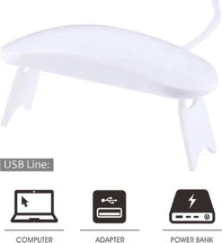 WiseGoods - Premium Nagel LED Lamp Gelnagels - Nagellak Droger - Gellak - 6W - Wit -Modecosmetica Winkel 1093x1200