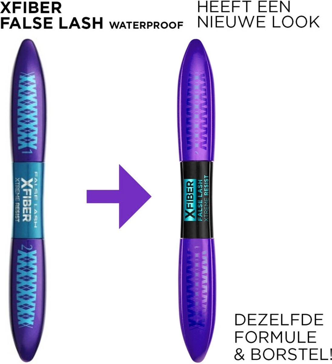 L'Oréal Paris False Lash Xfiber Xtreme Resist Mascara - Zwart - Waterproof 4 L'Oréal Paris False Lash Xfiber Xtreme Resist Mascara - Zwart - Waterproof - Image 2