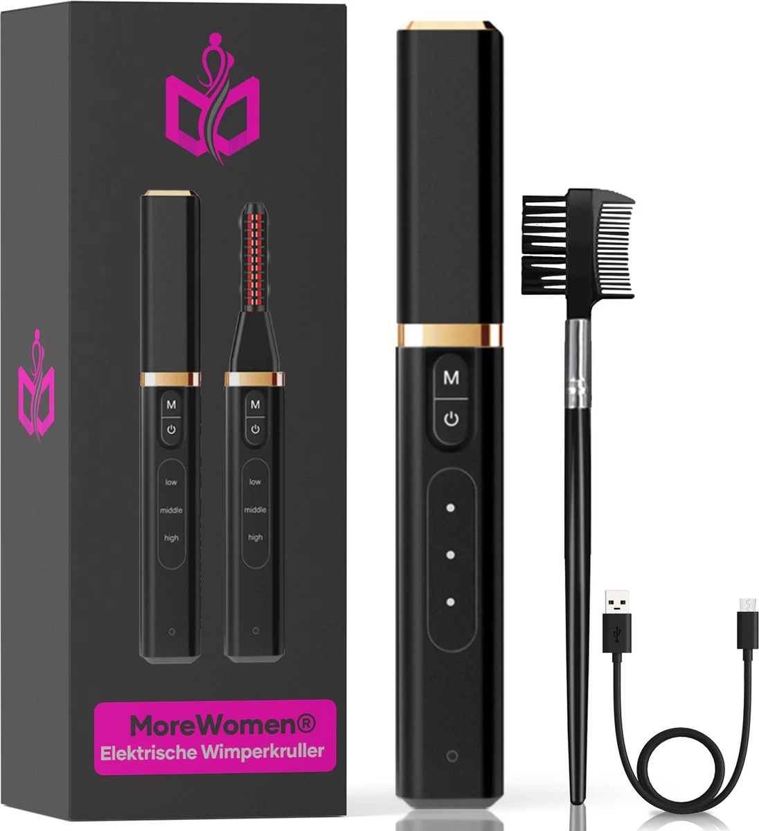 MoreWomen® Elektrische Wimperkruller - Wimperkruller - Verwarmd - Wimper Lift - Incl. Wimperborstel 12 MoreWomen® Elektrische Wimperkruller - Wimperkruller - Verwarmd - Wimper Lift - Incl. Wimperborstel - Image 10