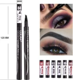 LULAA Microblade Pen - Watervaste Wenkbrauwpen - DONKERBRUIN - Waterproof Tattoo Pen - Make Up - Microblading - Eyebrow -Modecosmetica Winkel 1106x1200 9