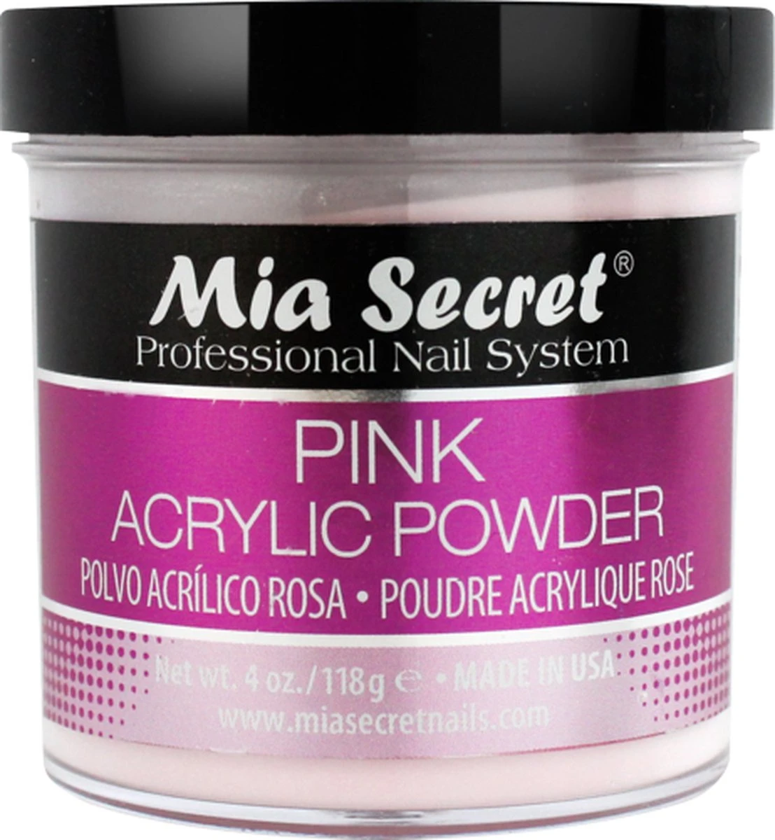 Acryl Poeder Roze 118ml. 3 Acryl Poeder Roze 118ml.
