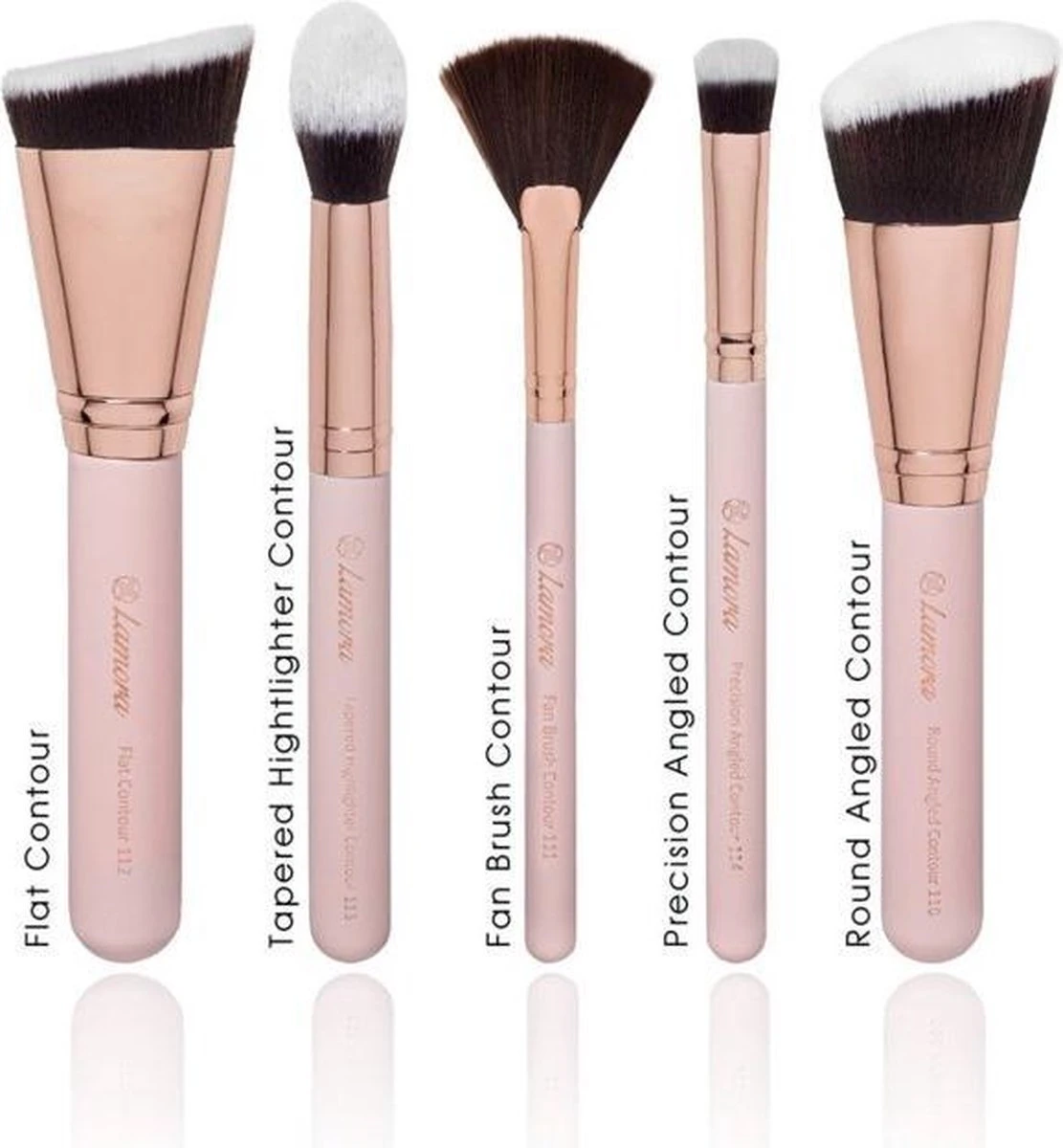 Lamora Make-up Kwasten Set - Contour - Lamora Proffecioneel - 5 Delig Kwasten In Luxe Koker 6 Lamora Make-up Kwasten Set - Contour - Lamora Proffecioneel - 5 Delig Kwasten In Luxe Koker - Image 4