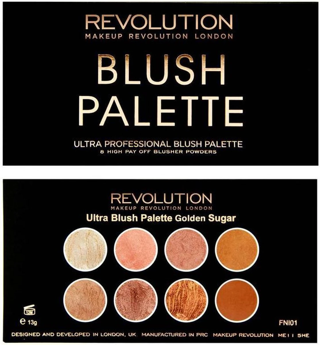 MAKEUP REVOLUTION Ultra Blush Palette Golden Sugar, 13 G 6 MAKEUP REVOLUTION Ultra Blush Palette Golden Sugar, 13 G - Image 4