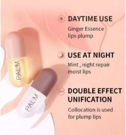 Merkloos Palm Cosmetics Lip Plumper Dag En Nacht (2 Stuks) - Lip Filler - Lip Vergroter - Volle Lippen - Gember Extract & Vitamine E - (Gratis Levering) 9 Merkloos Palm Cosmetics Lip Plumper Dag En Nacht (2 Stuks) - Lip Filler - Lip Vergroter - Volle Lippen - Gember Extract & Vitamine E - (Gratis Levering) -Modecosmetica Winkel 1124x1200 2