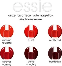 Essie Russian Roulette 61 - Rood - Nagellak 22 Essie Russian Roulette 61 - Rood - Nagellak -Modecosmetica Winkel 1125x1200