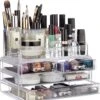 Relaxdays Make-up Organizer - Tweedelig - Cosmetica Opbergdoos - Transparant 2 Relaxdays Make-up Organizer - Tweedelig - Cosmetica Opbergdoos - Transparant -Modecosmetica Winkel 1129x1200 12