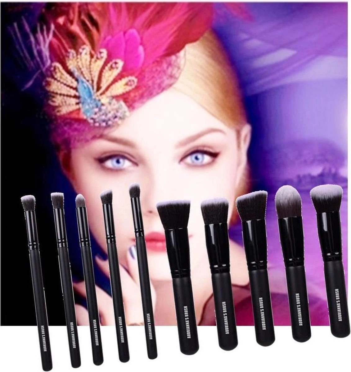 Make-up Kwasten Set - 10-delig - Brush - Audrianna's Brush 6 Make-up Kwasten Set - 10-delig - Brush - Audrianna's Brush - Image 4
