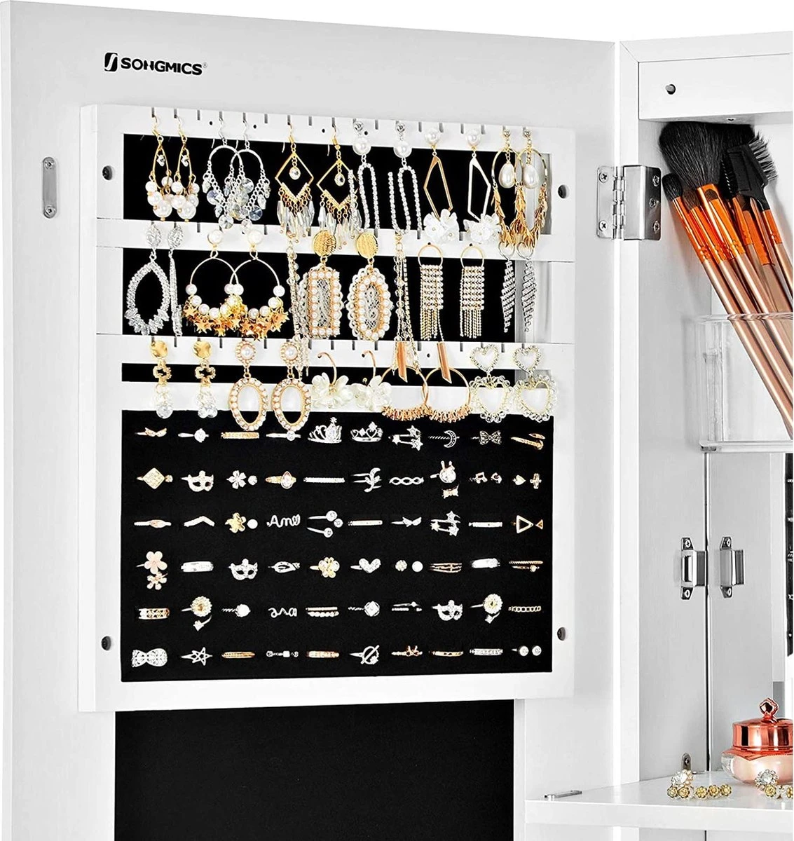 Nancy's Make-up Organizer – Sieraden & Spiegelkast – Spiegelkast, Deur & Wandhouder Met Binnenspiegel – Make-up Opbergen 9 Nancy's Make-up Organizer – Sieraden & Spiegelkast – Spiegelkast, Deur & Wandhouder Met Binnenspiegel – Make-up Opbergen - Image 7