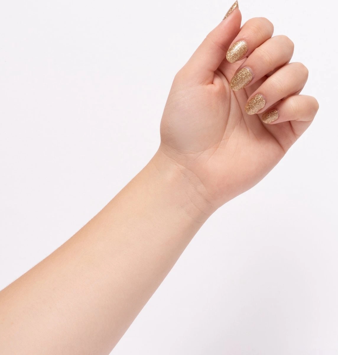 Herome Nail Wraps Starterkit Golden Glitter - 2x10 Nagelstickers - Inclusief Top Coat 4ml - In Organza Verpakt 7 Herome Nail Wraps Starterkit Golden Glitter - 2x10 Nagelstickers - Inclusief Top Coat 4ml - In Organza Verpakt - Image 5