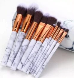 Professionele Make-up Kwasten - Poederkwast- Penseel Kwast- Oogschaduw Kwast - Bronzer Kwast -Foundation Kwast- Kabuki Kwasten- Contouren -make-up Borstels 10-delig -Modecosmetica Winkel 1149x1200 8