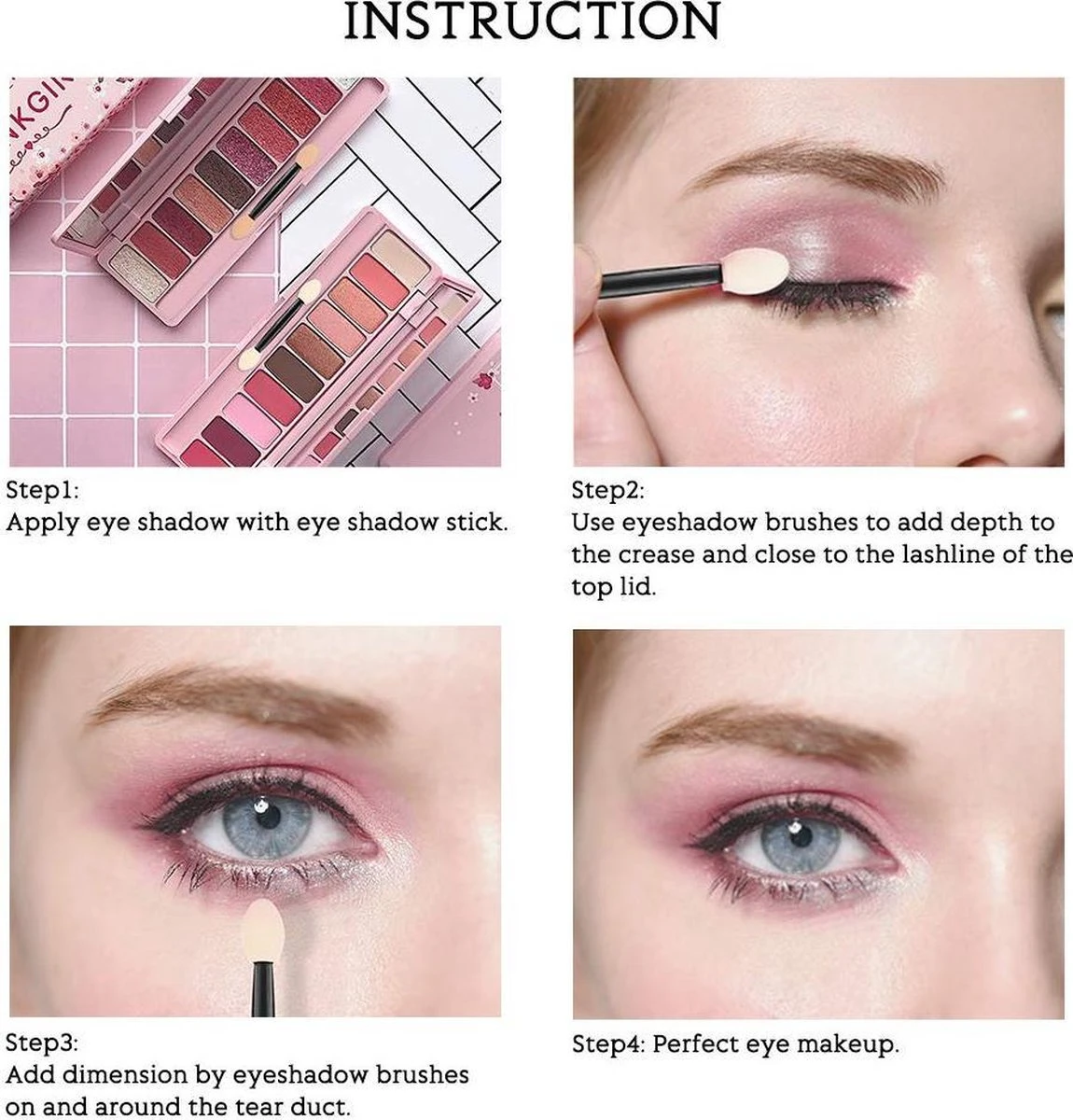 3BMT Oogschaduw Kwastjes - Set Van 10 4 3BMT Oogschaduw Kwastjes - Set Van 10 - Image 2