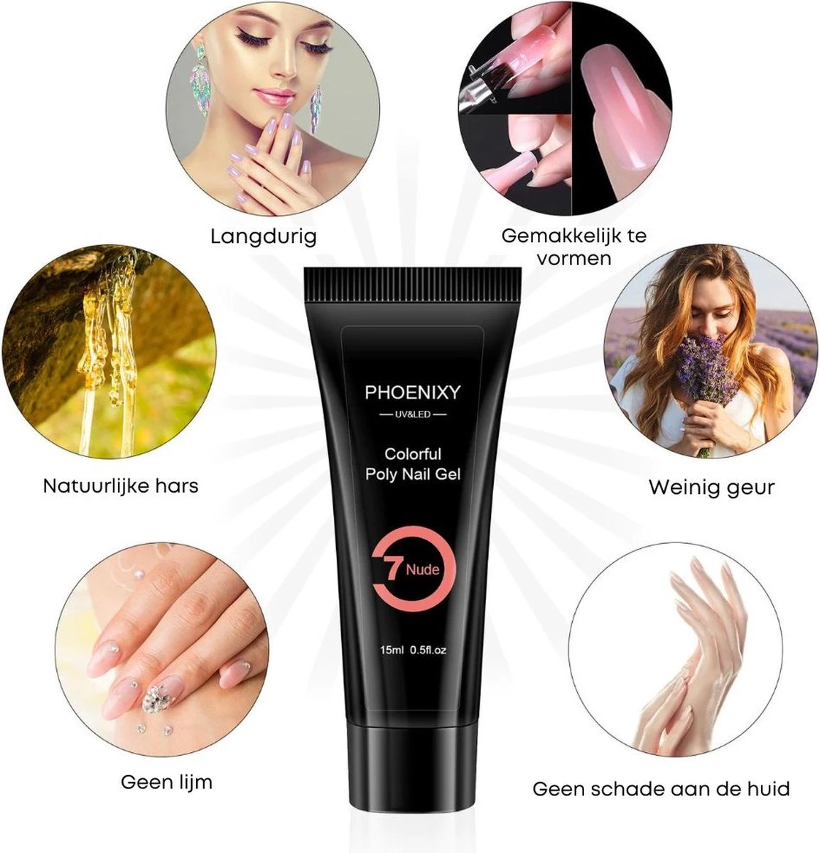 Merkloos Polygel Nagels Starterspakket | 12 Stuks | Langdurig | Polygel Kit | Polygel Nagels | Set 3 5 Merkloos Polygel Nagels Starterspakket | 12 Stuks | Langdurig | Polygel Kit | Polygel Nagels | Set 3 - Image 3