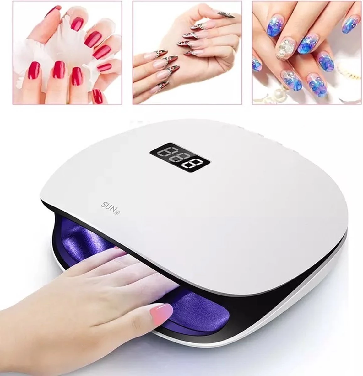 SUN® Professionele Nageldroger SUN 48 Watt LED UV - Nagel Lamp LED - Gel Nagellak - Gelpolish - Gel Nagels - Nagel Kit - Builder Gel - Acryl 4 SUN® Professionele Nageldroger SUN 48 Watt LED UV - Nagel Lamp LED - Gel Nagellak - Gelpolish - Gel Nagels - Nagel Kit - Builder Gel - Acryl - Image 2