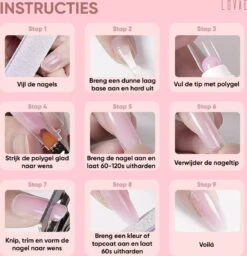 Lovae Cosmetics Polygel - Polygel Kit - Nagels Starterspakket - Nageltips - Builder Gel - Set Van 4 Kleuren - 4 X 30 Gr 24 Lovae Cosmetics Polygel - Polygel Kit - Nagels Starterspakket - Nageltips - Builder Gel - Set Van 4 Kleuren - 4 X 30 Gr -Modecosmetica Winkel 1157x1200
