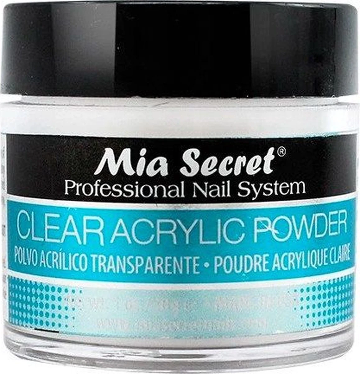 Acryl Poeder Transparant 30ml. 3 Acryl Poeder Transparant 30ml.