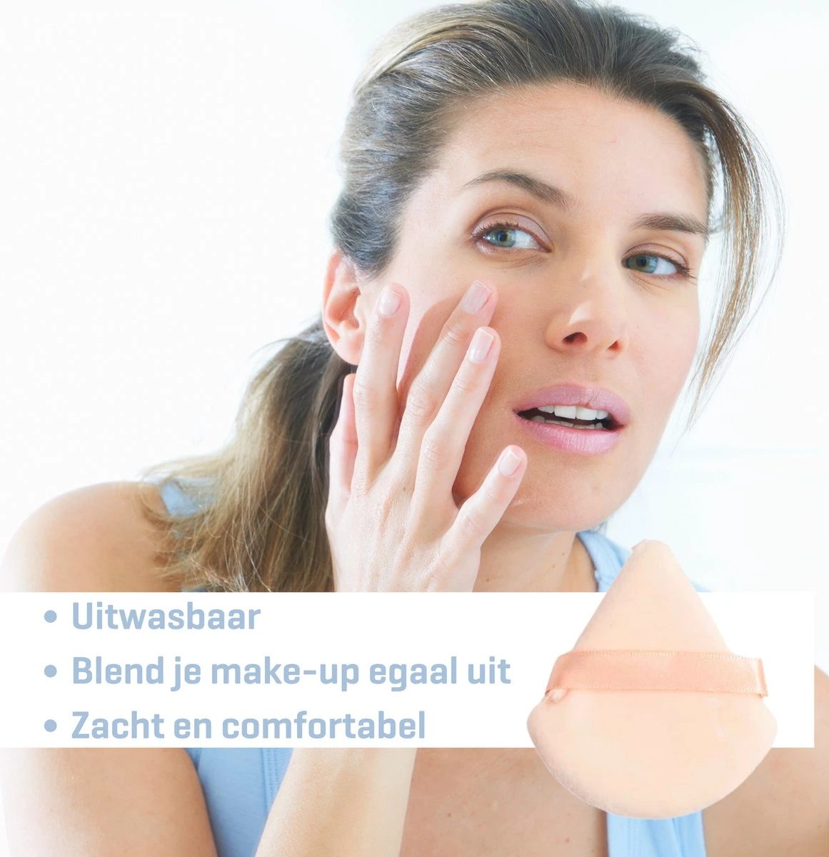 Merkloos Powder Puff Driehoek - Powder Puff - Beauty Blender - Powder Puff Triangle - 5 Stuks - Perzik 4 Merkloos Powder Puff Driehoek - Powder Puff - Beauty Blender - Powder Puff Triangle - 5 Stuks - Perzik - Image 2