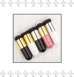 Merkloos EPIN | Poederkwast | Foundation Kwast | Powder Brush | Make-up Kwast | Zwart Met Zilver -Modecosmetica Winkel 1164x1200 13