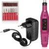Merkloos Electrische Nagelvijl - Vijl Met Freesjes En Rolletjes - Roze- -Modecosmetica Winkel 1165x1200 4