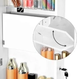 Nancy's Make-up Organizer – Sieraden & Spiegelkast – Spiegelkast, Deur & Wandhouder Met Binnenspiegel – Make-up Opbergen 16 Nancy's Make-up Organizer – Sieraden & Spiegelkast – Spiegelkast, Deur & Wandhouder Met Binnenspiegel – Make-up Opbergen -Modecosmetica Winkel 1169x1200 10