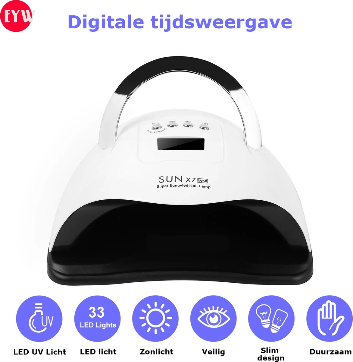 Nageldroger - Nageldrogers - 80 Watt UV LED Lamp Nagels - 45 Leds - Nagellak Droger - UV LED Lamp - Nagellamp - Nail Dryer - Nageldroger Voor Gel Nagellak - Gewone Nagellak - Wit 5 Nageldroger - Nageldrogers - 80 Watt UV LED Lamp Nagels - 45 Leds - Nagellak Droger - UV LED Lamp - Nagellamp - Nail Dryer - Nageldroger Voor Gel Nagellak - Gewone Nagellak - Wit - Image 3