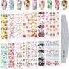 GUAPÀ® Nagelstickers & Nail Wraps - Nail Art - Nagel Folie - Diverse Kleuren Nail Wrap - 14 Vellen Nagelstickers | Bloemen Nagelstickers | Nagellak Folie