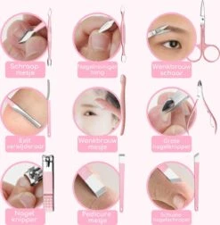 ⭐ATV PERFECTUM Luxe 18-delige - Manicure Set - Met Lederen Opbergetui - Manicureset - Nagelschaartje - Manicuresetje -Modecosmetica Winkel 1178x1200 3