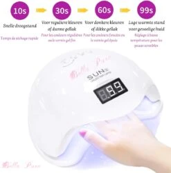 Bella Pure 48W Nageldroger - Vinger- En Teennagels - Bewegingssensor En Timer - 24 LED's 12 Bella Pure 48W Nageldroger - Vinger- En Teennagels - Bewegingssensor En Timer - 24 LED's -Modecosmetica Winkel 1180x1200 2