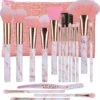 Makeup Kwasten - Makeup Set - Makeup Geschenksets - 16delig - Roze - Able & Borret
