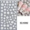 GUAPÀ® Nail Art 3D Nagel Stickers - Nagel Decoratie & Versiering Folie - Nagel Sticker Vellen - Kerst Nagelstickers - Witte Bloem Nagelstickers -Modecosmetica Winkel 1181x1200 2
