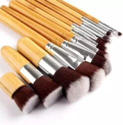 10-delig Bamboe Make-up Geschenkset- Make-up Kwasten - Make Up Brush- Poederkwast -Make Up Penselen Set -Foundation Kwast- Poeder Kwast- Concealer Brush- Lip Brush -Modecosmetica Winkel 1181x1200 9