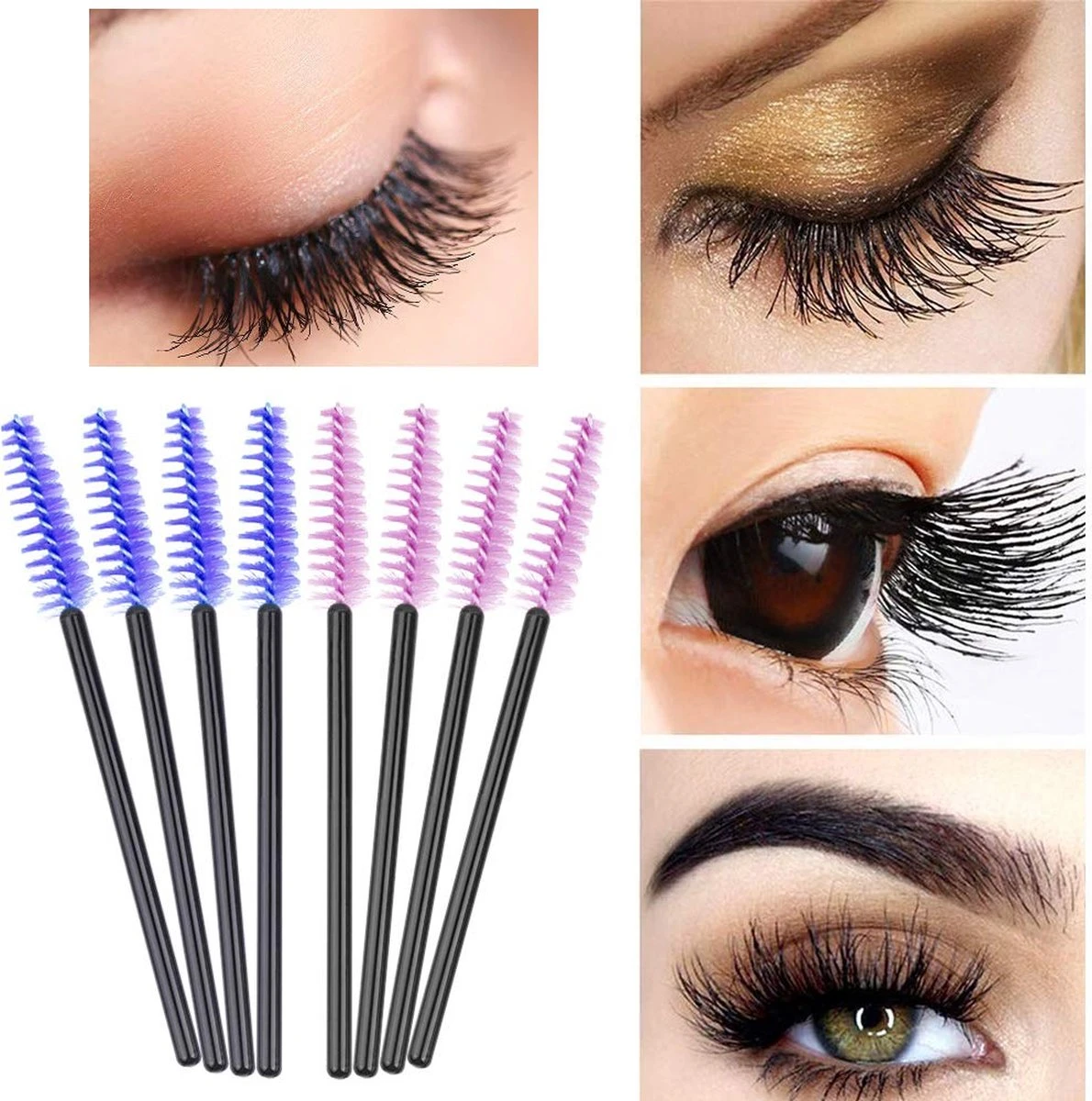 Vardaan Wegwerp Wimper & Wenkbrauw Borstels - Mascara Borsteltjes - Paarse & Roze Borsteltjes Voor Makeup - Mascara Borstel - 50 Stuks 8 Vardaan Wegwerp Wimper & Wenkbrauw Borstels - Mascara Borsteltjes - Paarse & Roze Borsteltjes Voor Makeup - Mascara Borstel - 50 Stuks - Image 6
