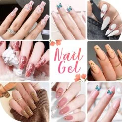 Merkloos Nepnagels - Polygel Set - Nagelverlengingsset - 8 Kleuren - Nagels Set - Temperatuurwisselgel - Lichtgevende Gel - Voor Beginners - Voor DIY Salon Art Nagels - Type A -Modecosmetica Winkel 1196x1200 3