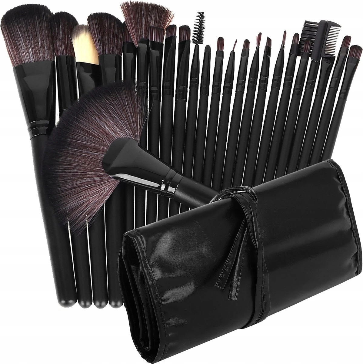 Professionele 24-Delige Make-Up Kwastenset - Cosmetica Visagie Makeup Kwasten Set - Mascara/Oogschaduw/Concealer/Foundation/Blush/Eyeliner/Highlighter/Poederkwast Beauty Brush - Contourkwast Make Up Brushes Borstels Penselen - Met Luxe Opberg Etui 3 Professionele 24-Delige Make-Up Kwastenset - Cosmetica Visagie Makeup Kwasten Set - Mascara/Oogschaduw/Concealer/Foundation/Blush/Eyeliner/Highlighter/Poederkwast Beauty Brush - Contourkwast Make Up Brushes Borstels Penselen - Met Luxe Opberg Etui