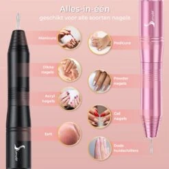 Simver Elektrische Nagelfrees - 11 Nagelvijl Bitjes En 56 Schuurrolletjes - Manicure / Pedicure - Roze - Cadeautip - Kerstcadeau 14 Simver Elektrische Nagelfrees - 11 Nagelvijl Bitjes En 56 Schuurrolletjes - Manicure / Pedicure - Roze - Cadeautip - Kerstcadeau -Modecosmetica Winkel 1199x1200 7