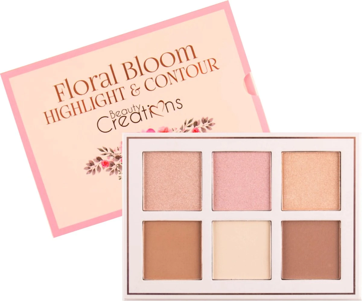 Beauty Creations Floral Bloom Highlight & Contour Palette 3 Beauty Creations Floral Bloom Highlight & Contour Palette