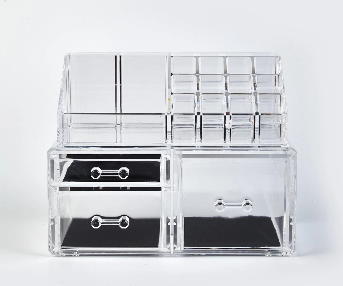 Wowup Makeup Organizer | Cosmetica Houder | Makeup Doos | Transparant | Tweedelig | Sieradendoos | Nagellak Opberger | Makeup Opberger | Lippenstift Opberger | Lippenstift Organizer 10 Wowup Makeup Organizer | Cosmetica Houder | Makeup Doos | Transparant | Tweedelig | Sieradendoos | Nagellak Opberger | Makeup Opberger | Lippenstift Opberger | Lippenstift Organizer - Image 8