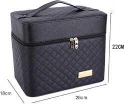 Confibel Make Up Koffer - Uitklapbaar - 5 Opbergbakken - Met Spiegel - Zwart 27 Confibel Make Up Koffer - Uitklapbaar - 5 Opbergbakken - Met Spiegel - Zwart -Modecosmetica Winkel 1200x1011 7