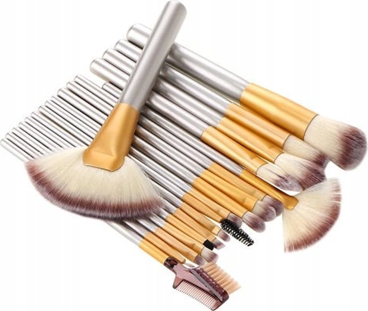 Professionele 18-Delige Make-Up Kwastenset - Cosmetica Visagie Makeup Kwasten Set - Mascara/Oogschaduw/Concealer/Foundation/Blush/Eyeliner/Highlighter/Poederkwast Beauty Brush - Countourkwast Make Up Brushes Borstels Penselen - Met Luxe Opberg Etui 6 Professionele 18-Delige Make-Up Kwastenset - Cosmetica Visagie Makeup Kwasten Set - Mascara/Oogschaduw/Concealer/Foundation/Blush/Eyeliner/Highlighter/Poederkwast Beauty Brush - Countourkwast Make Up Brushes Borstels Penselen - Met Luxe Opberg Etui - Image 4